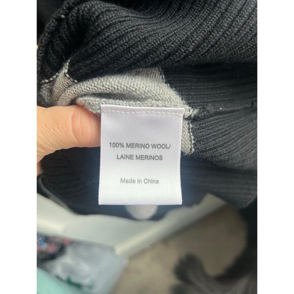 Tory Burch sweater turtleneck batwing sleeves poncho XS NWOT - Picture 5 of 5